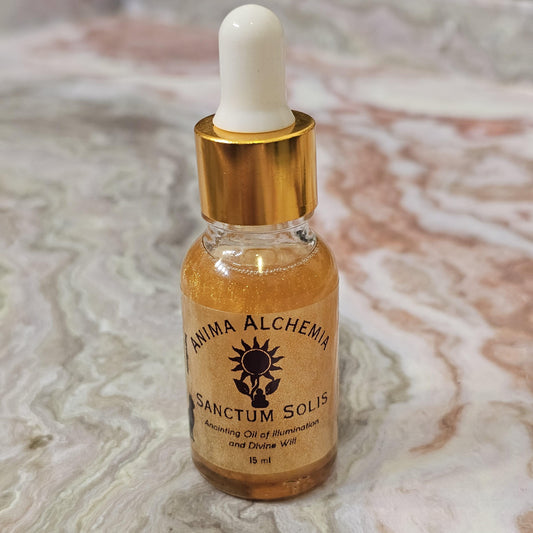 Anima Alchemia Sanctum Solis Anointing Oil Solar Magic, Confidence & Divine Will Anima Alchemia Ritual Oil Light, Power and Illumination