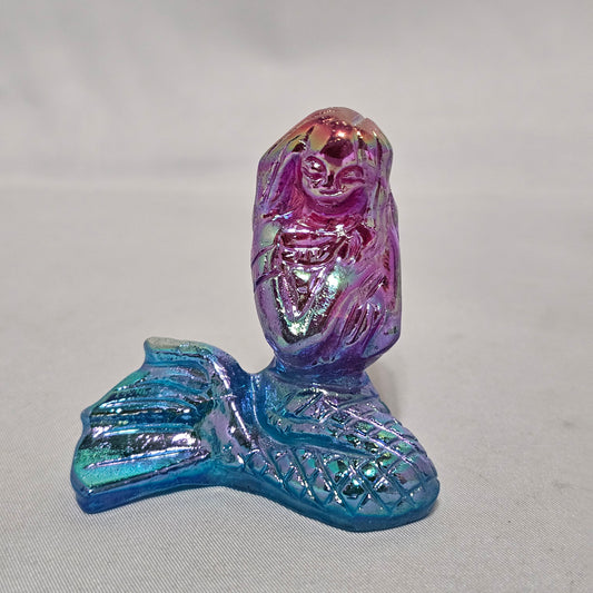 Aura Quartz Mermaid & Fluorite Tail 🌊 Divine Feminine, Intuition & Emotional Healing | Hand Carved Crystal