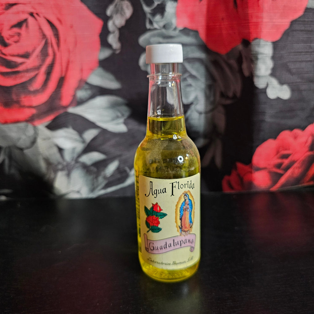 Florida Water Agua de Florida Guadalupana for Positivity, Cleansing, and Good Luck