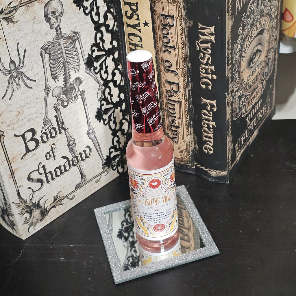 Positive Vibes Cleansing Water for spiritual baths, ritual cleaning and energy clearing 7.5 oz