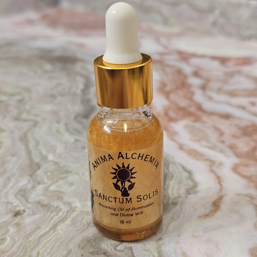 Anima Alchemia Sanctum Solis Anointing Oil Solar Magic, Confidence & Divine Will Anima Alchemia Ritual Oil Light, Power and Illumination