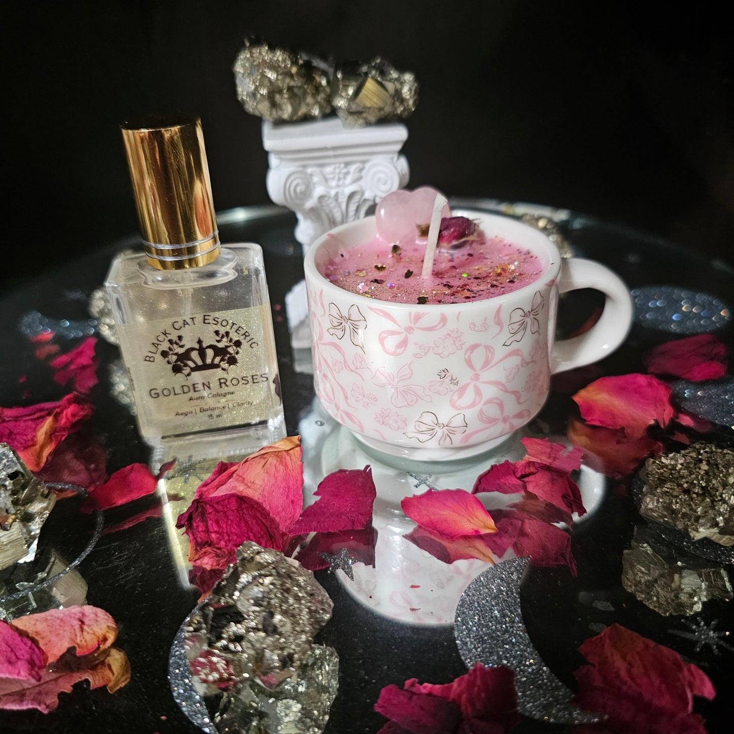 Berries or Lilac and Ritual Gift Set – Crystal Espresso Candle + Aura Cologne