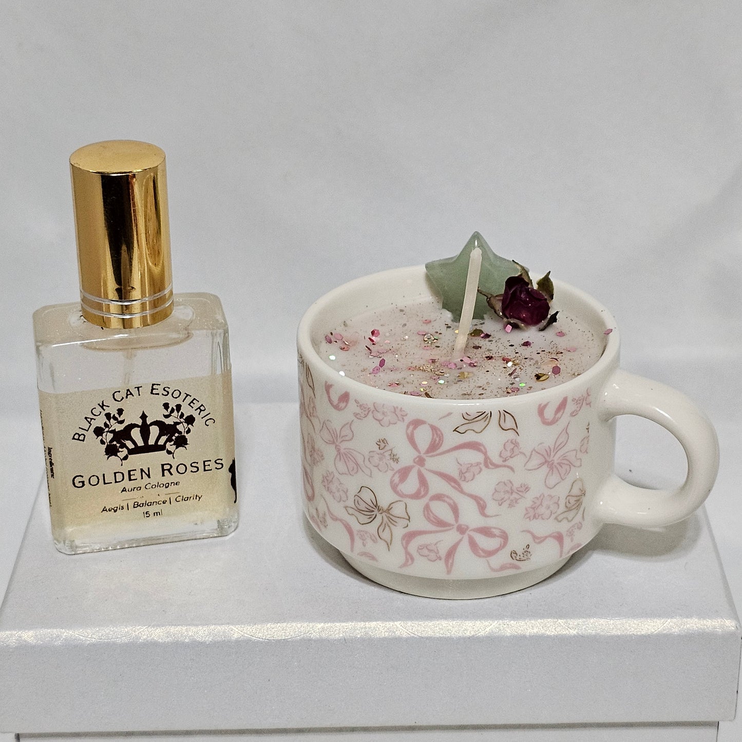 Berries or Lilac and Ritual Gift Set – Crystal Espresso Candle + Aura Cologne