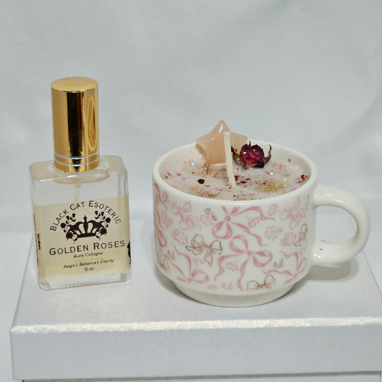Berries or Lilac and Ritual Gift Set – Crystal Espresso Candle + Aura Cologne