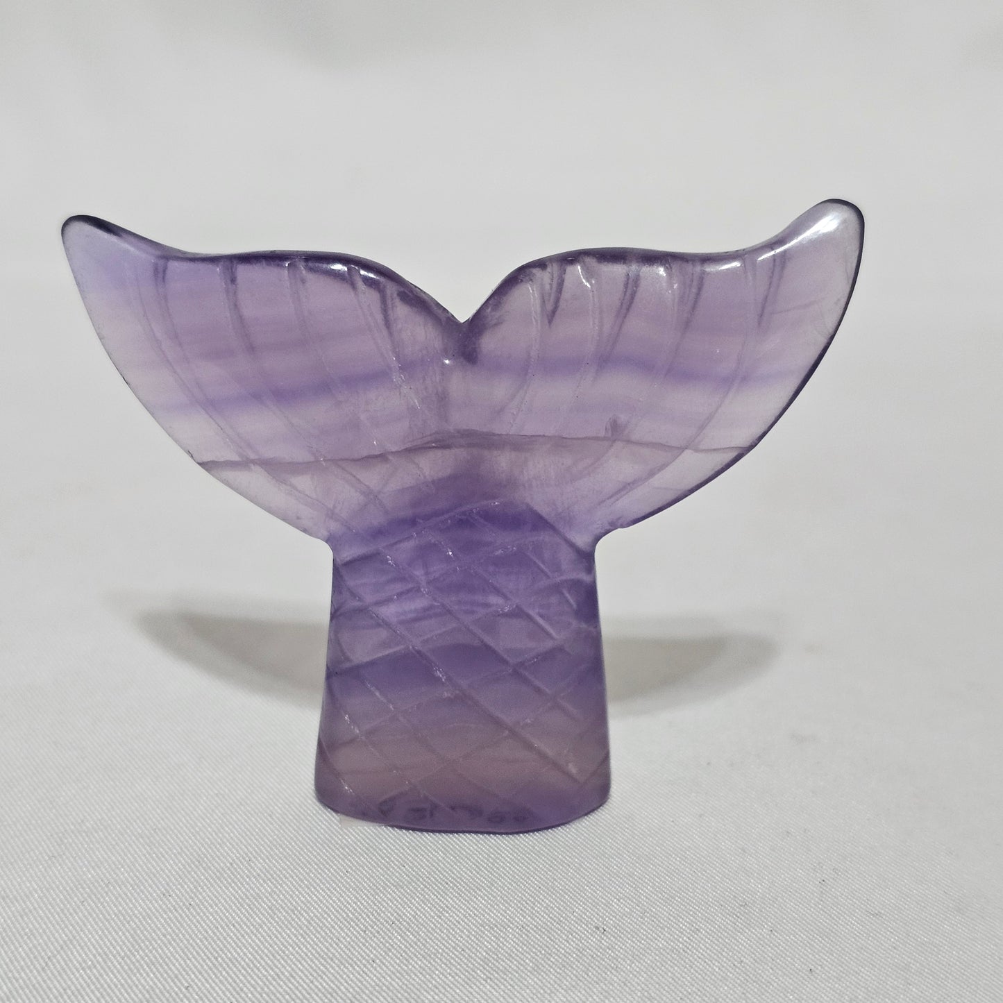 Aura Quartz Mermaid & Fluorite Tail 🌊 Divine Feminine, Intuition & Emotional Healing | Hand Carved Crystal