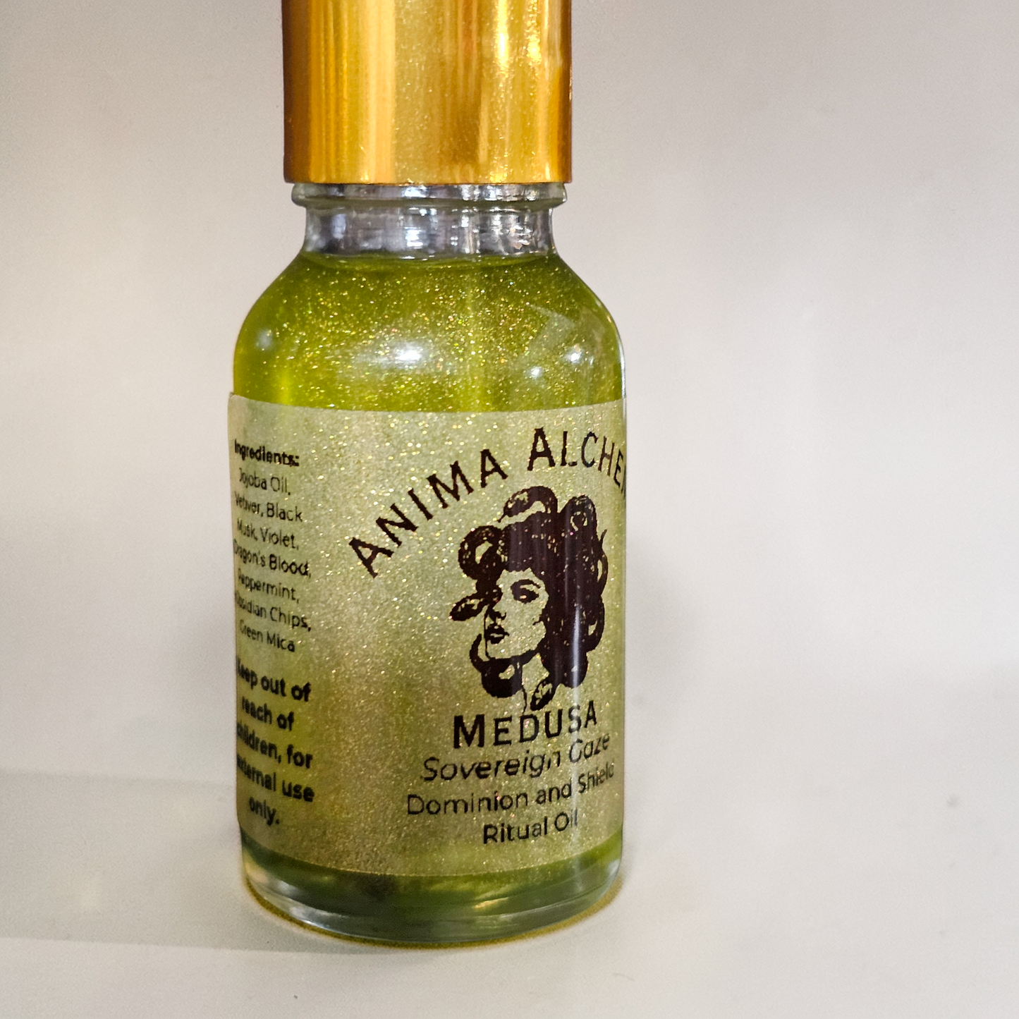 Medusa Ritual Oil for Protection Boundaries Shielding Gaze Anima Alchemia Evil Eye Curse Breaker