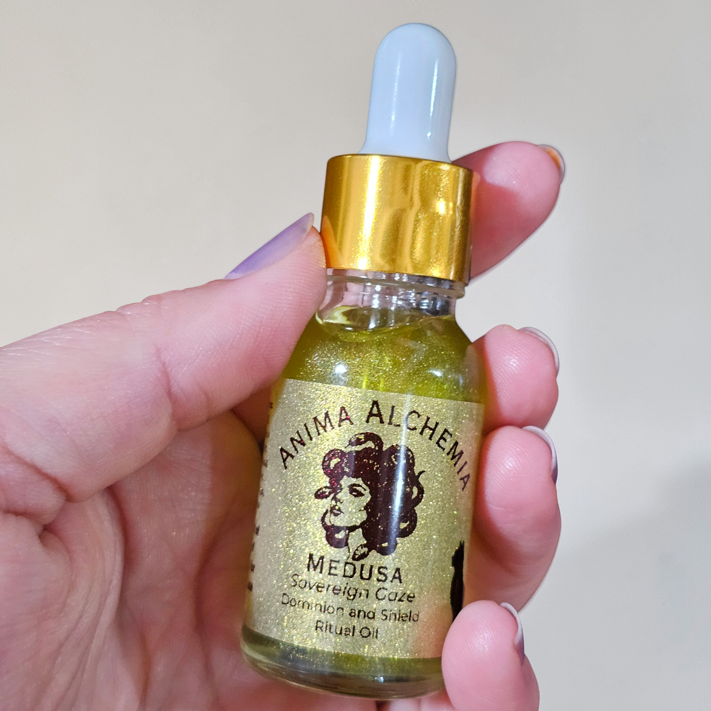 Medusa Ritual Oil for Protection Boundaries Shielding Gaze Anima Alchemia Evil Eye Curse Breaker