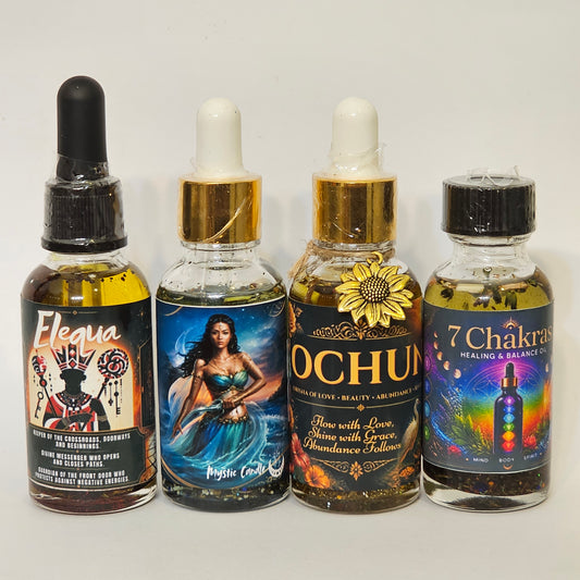 Spiritual Intention Oils | Elegua, Yemaya, Ochun & 7 Chakras