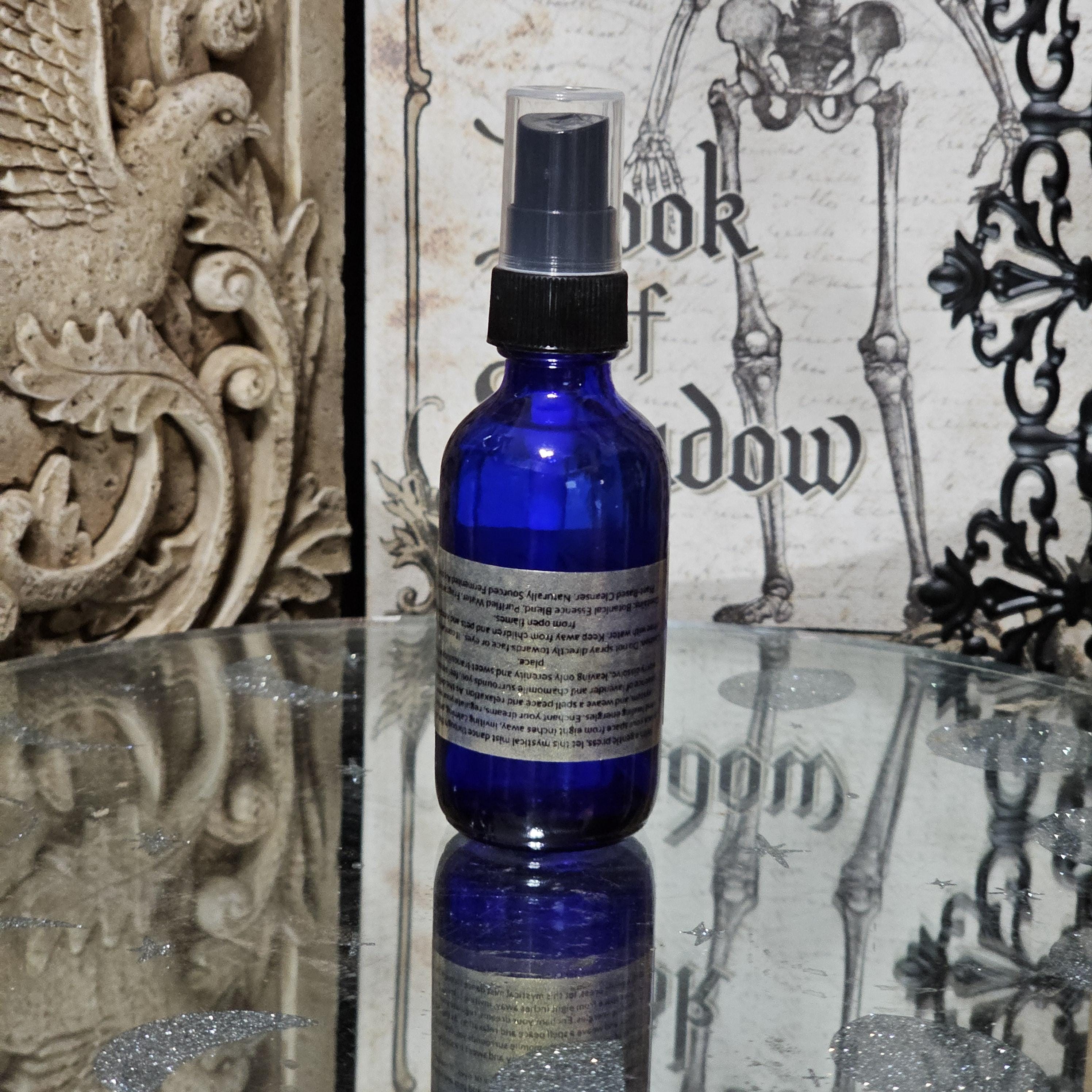 Lavender Chamomile Aura Spray: Serenity & Purification - 2 oz Cobalt Bottle