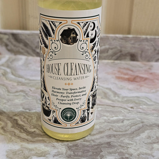 House Cleansing Water: Spiritual Home Blessing, Energy Clearing (7.5 oz)