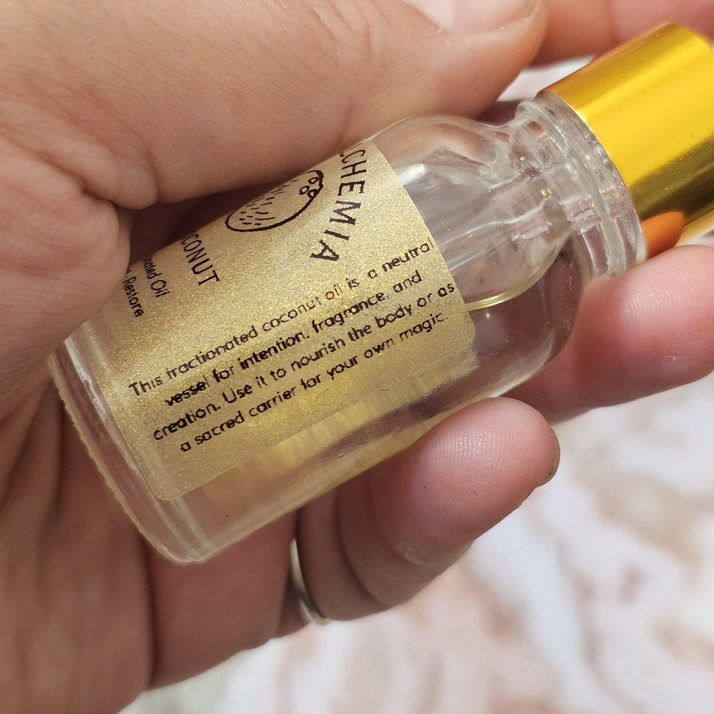 Pure Coconut Oil for Rituals and Anointing Fractionated Coconut Oil Spiritual Work, Cleansing, Spell Oil Base from Anima Alchemia