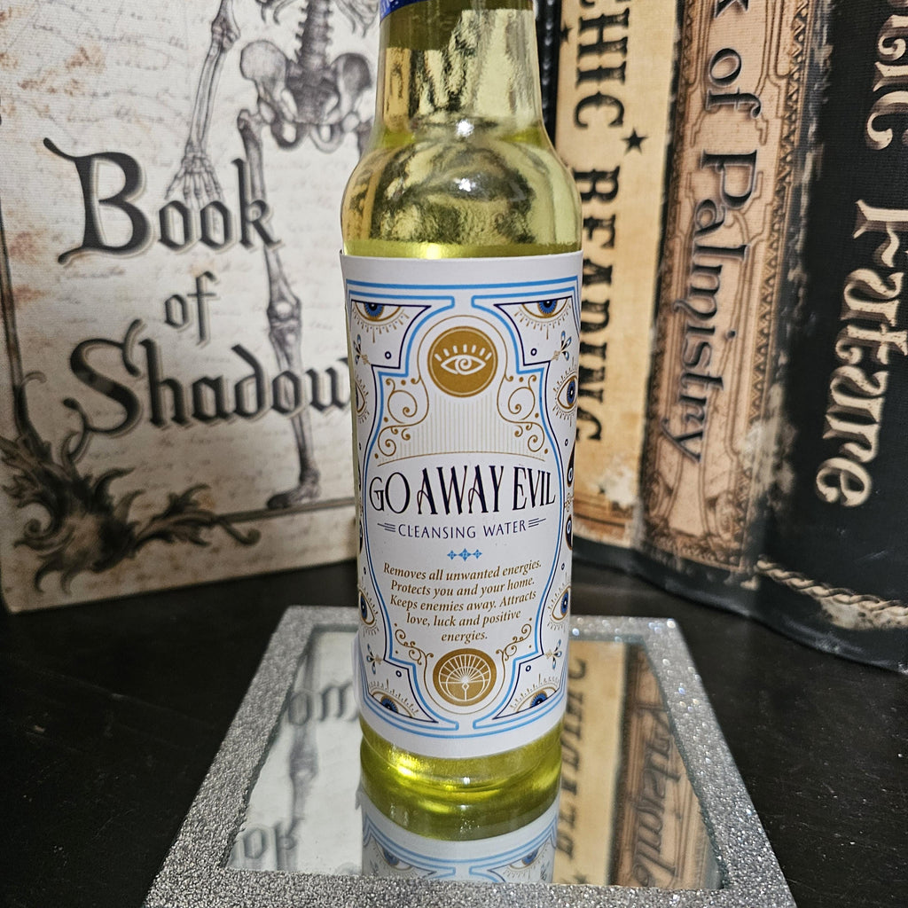 Go Away Evil Cleansing Water: Spiritual Ritual & Energy Clearing (7.5 oz)