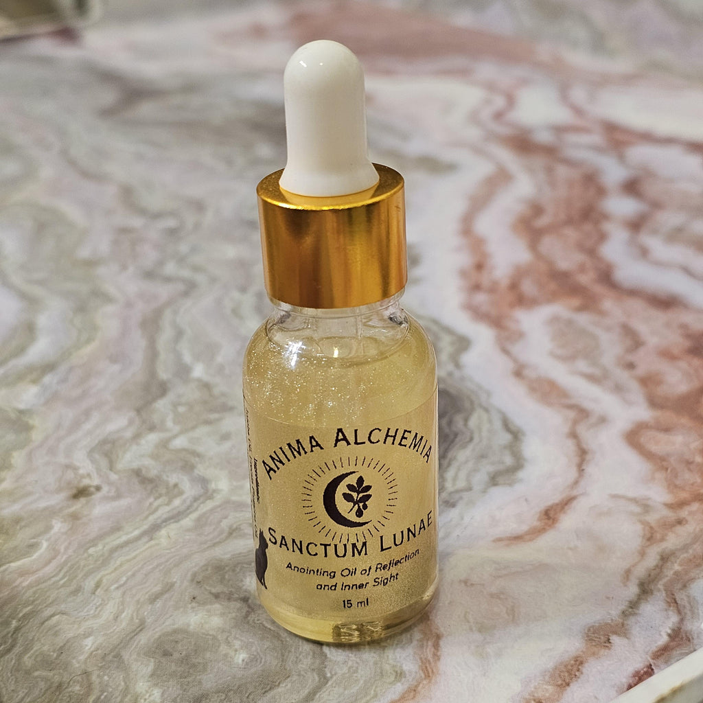 Anima Alchemia Sanctum Lunae – Anointing Oil of Intuition, Dreamwork, and Divine Feminine