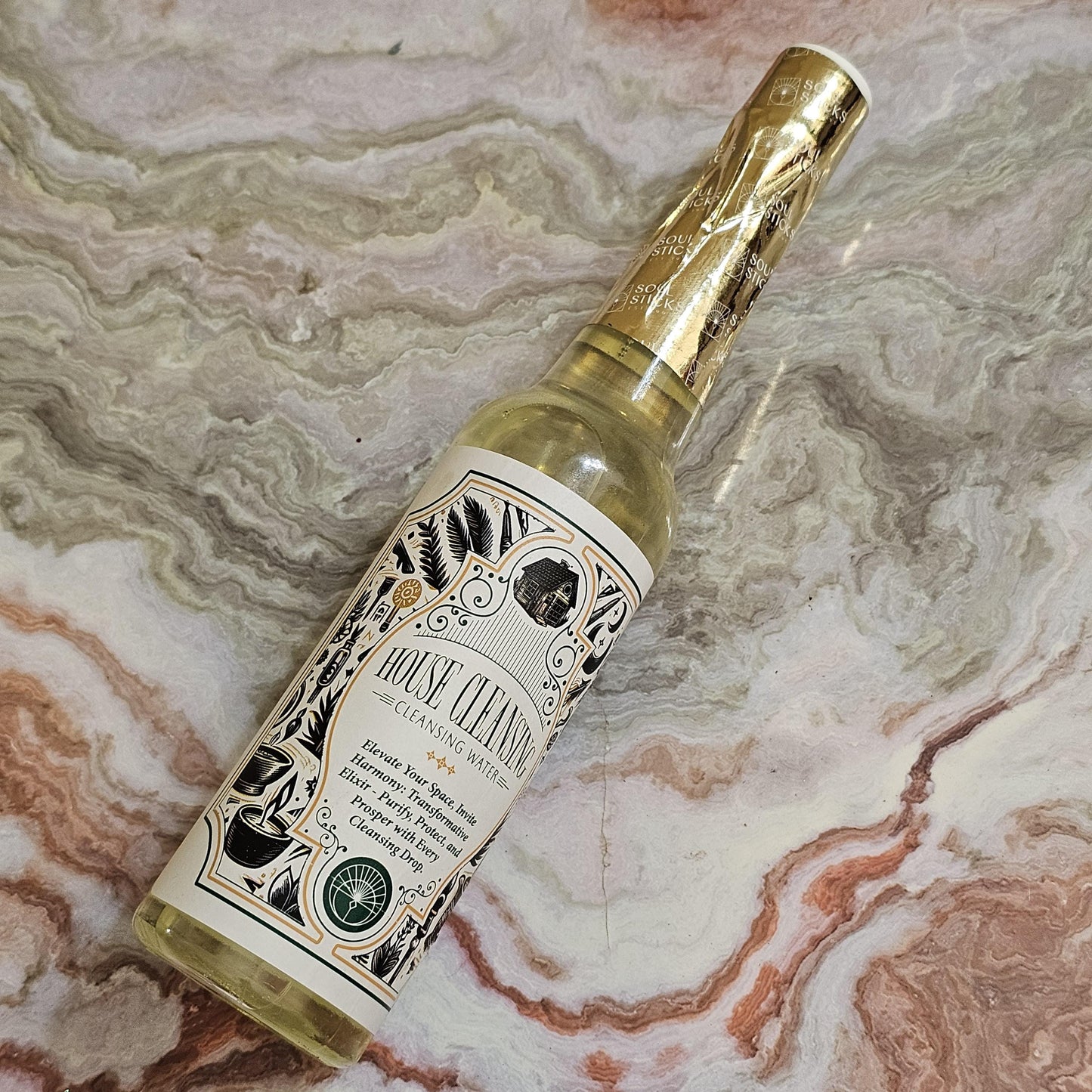 House Cleansing Water: Spiritual Home Blessing, Energy Clearing (7.5 oz)
