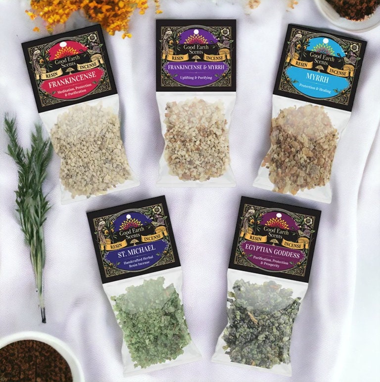 Natural Resin Incense: Frankincense, Myrrh, and Herbal Blends by Soul Sticks