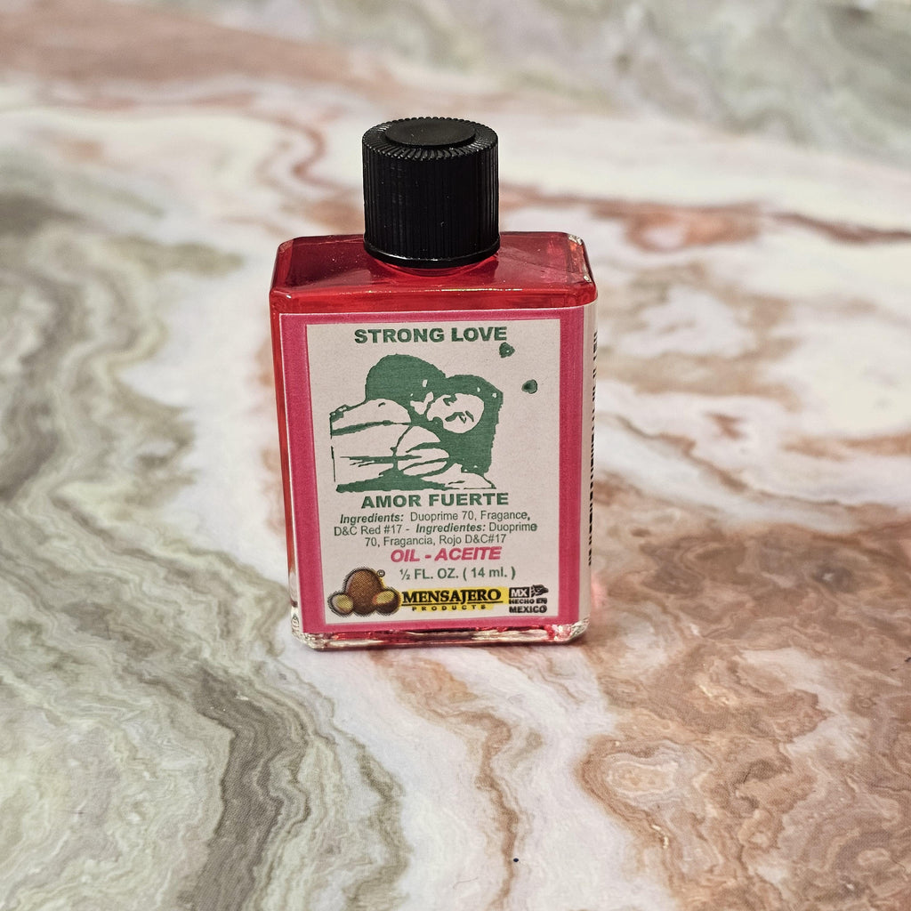 Strong Love Oil Amor Fuerte Spiritual Oil Love Drawing & Passion Ritual Oil Relationship Strengthening Folk Magic Anointing Oil