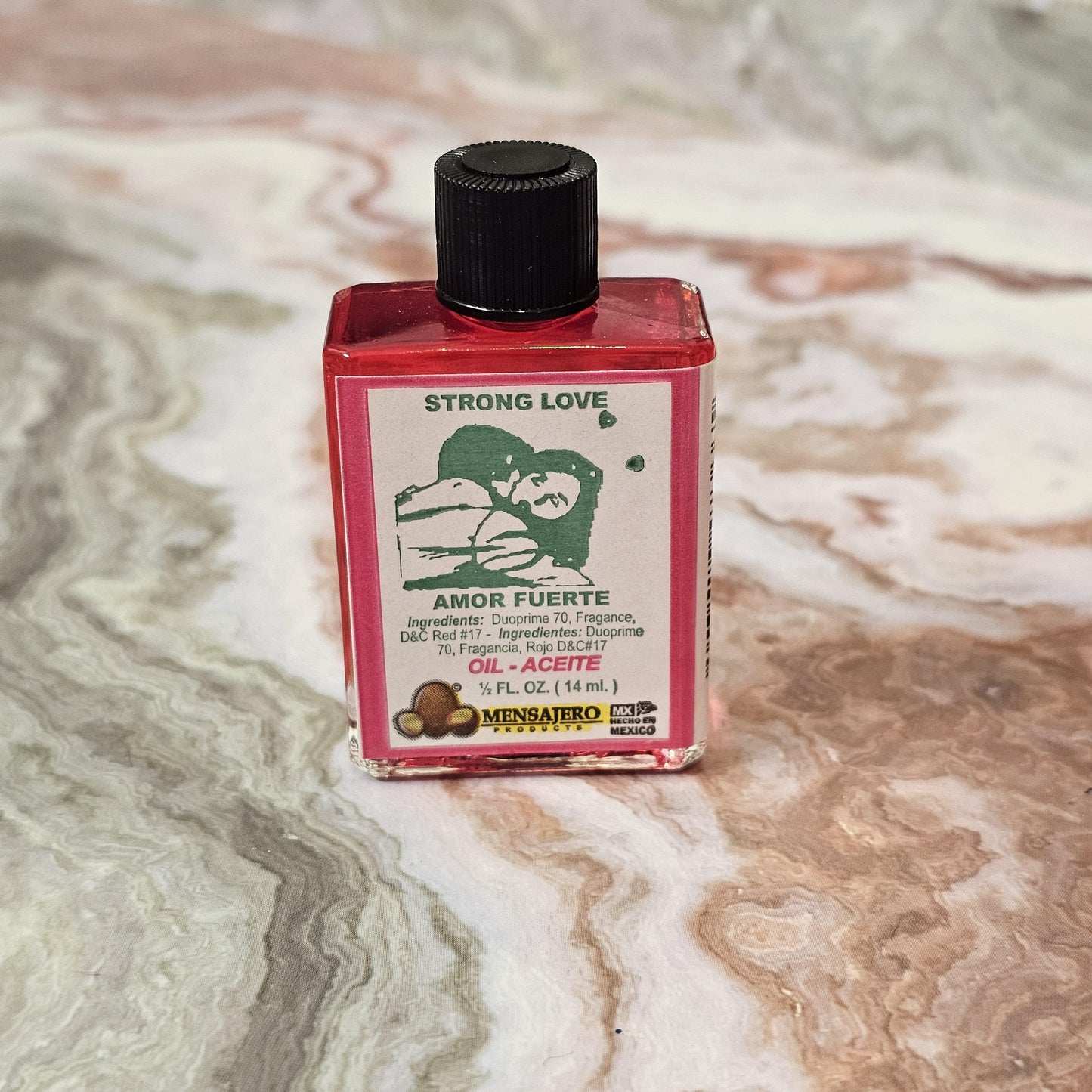 Strong Love Oil Amor Fuerte Spiritual Oil Love Drawing & Passion Ritual Oil Relationship Strengthening Folk Magic Anointing Oil