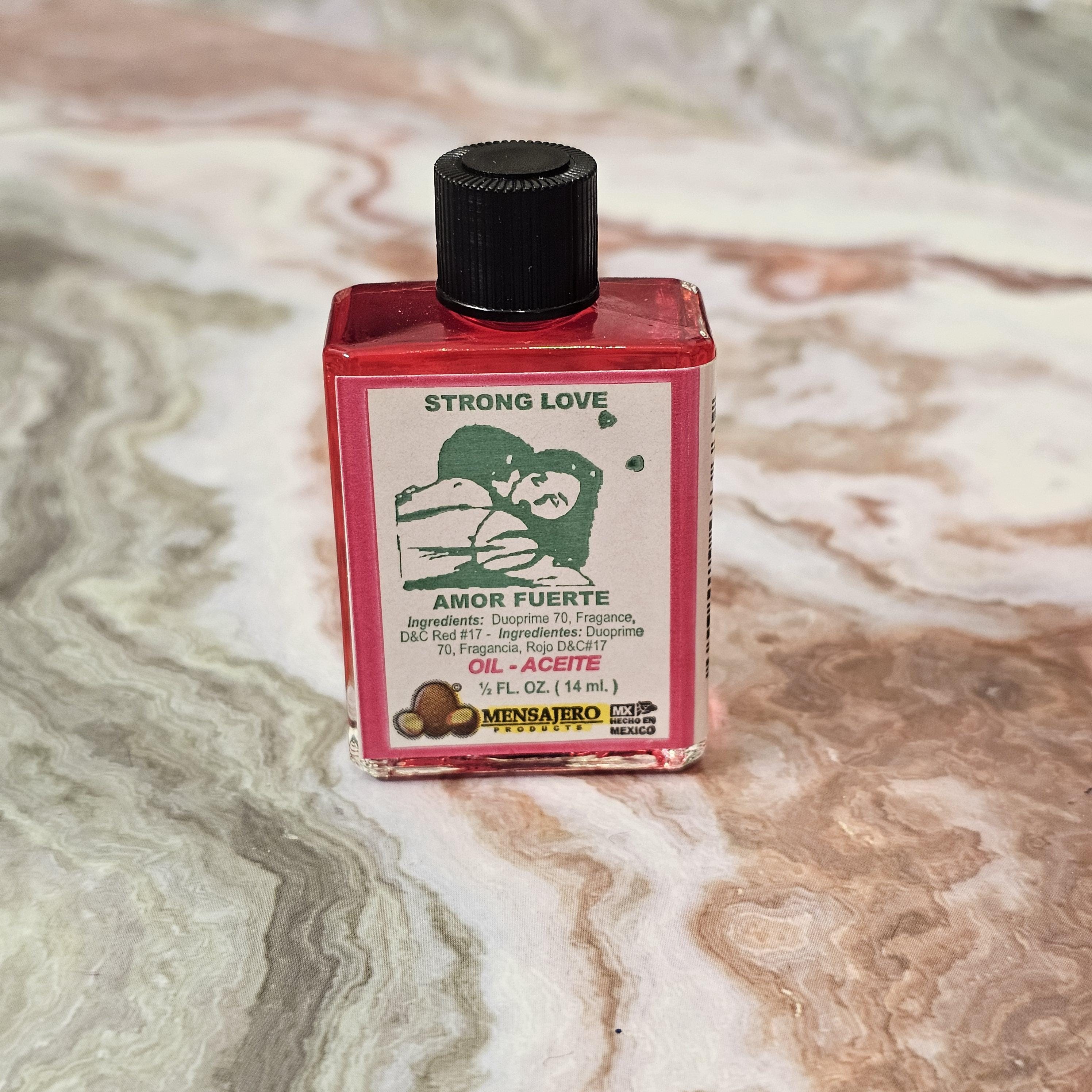 Strong Love Oil Amor Fuerte Spiritual Oil Love Drawing & Passion Ritual Oil Relationship Strengthening Folk Magic Anointing Oil