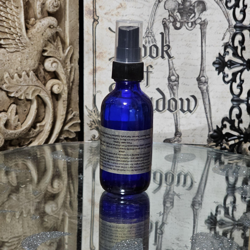 Lavender Chamomile Aura Spray: Serenity & Purification - 2 oz Cobalt Bottle