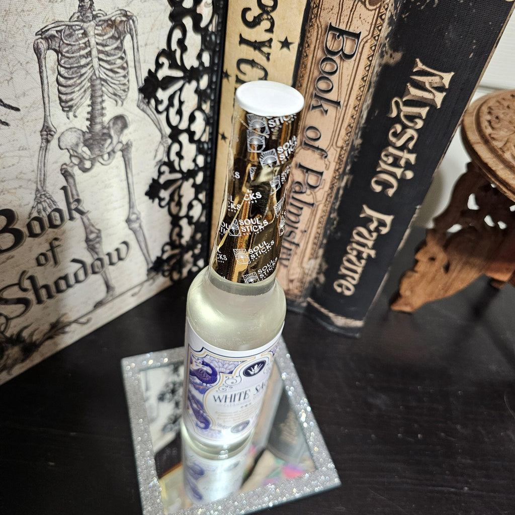 White Sage Cleansing Water for spiritual baths, ritual cleaning and energy clearing 7.5 oz