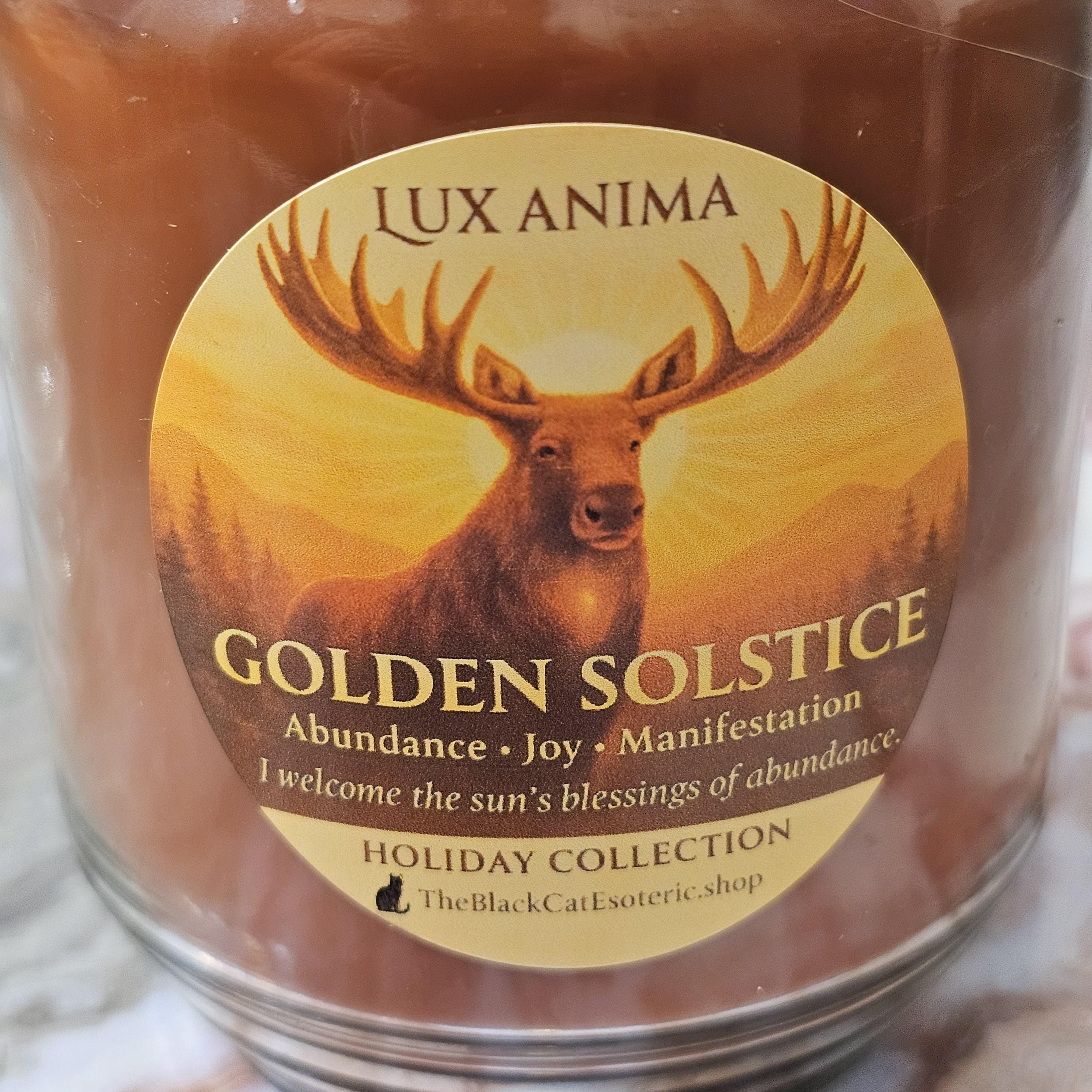 Lux Anima Intention Candle, Holiday Ritual Candle, Protection, Abundance, Peace