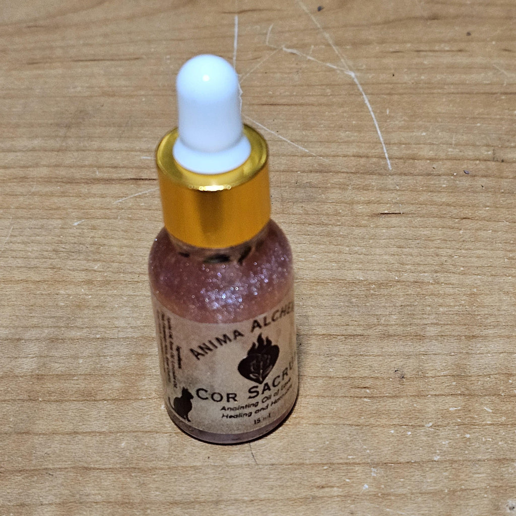 Sacred Heart Anointing Oil Cor Sacrum  Oil for Love  Healing  Compassion