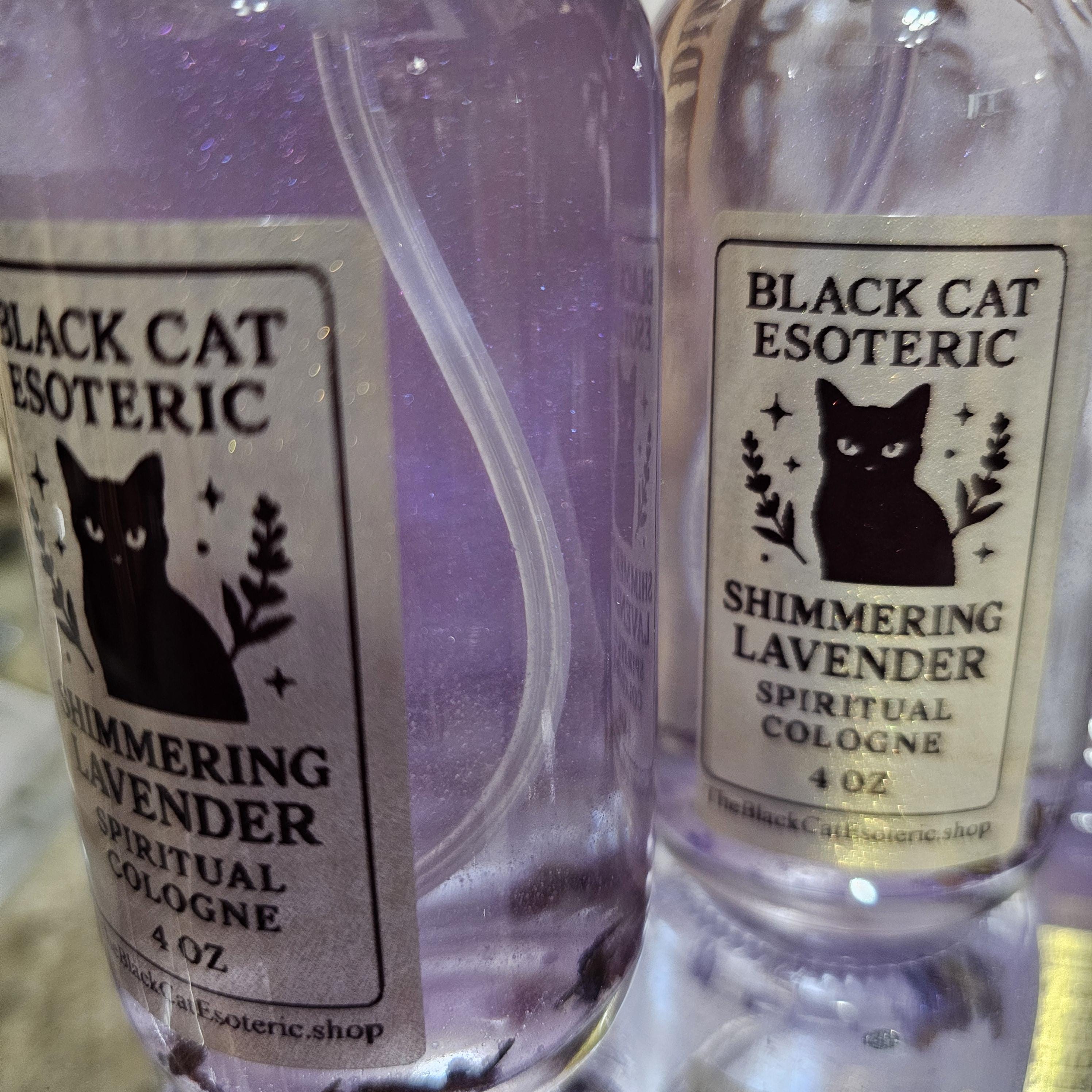 Shimmering Lavender Ritual Cologne Artisan Witchy Perfume Mist for Peace, Calm & Aura Cleansing