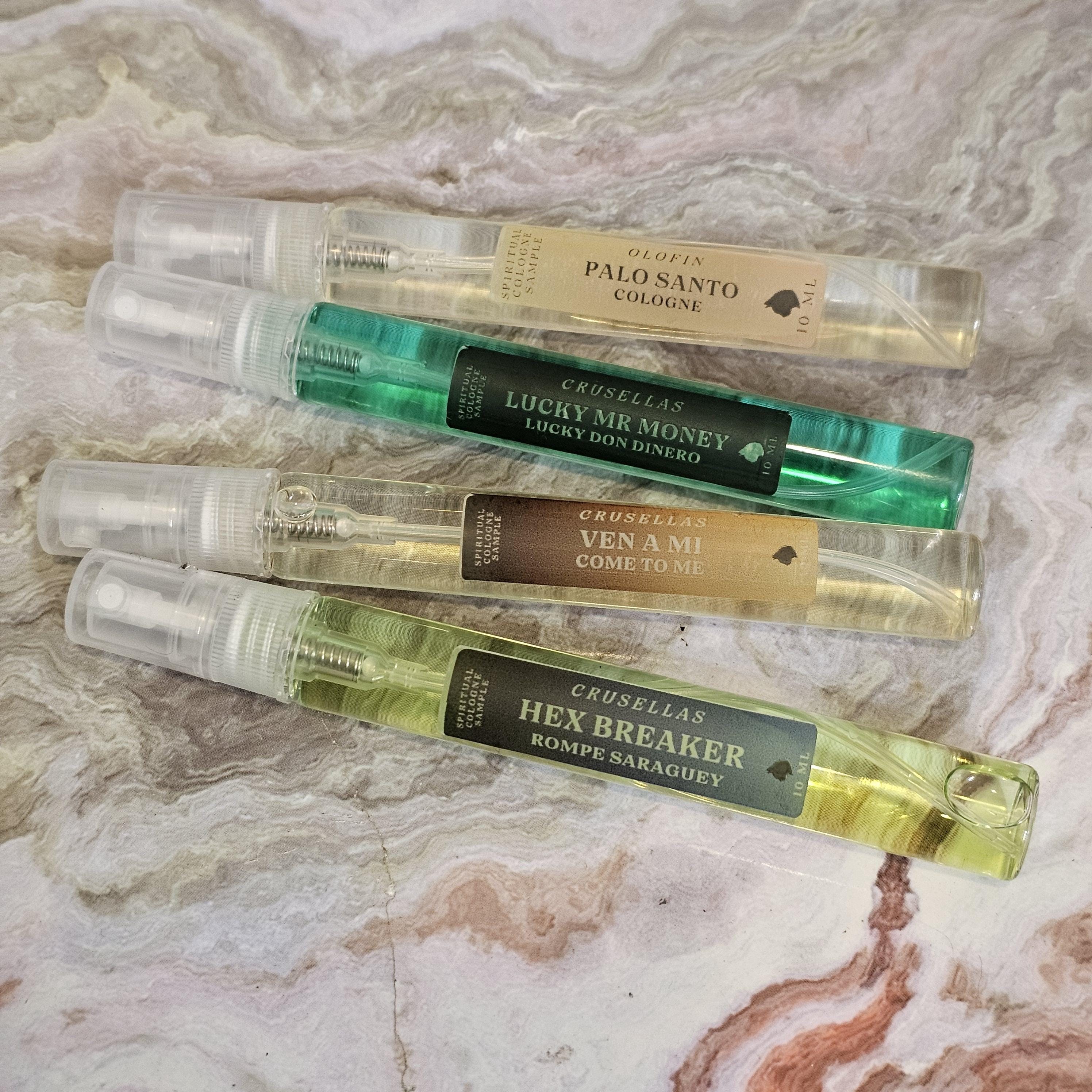 Spiritual Cologne Sample Spray 10 ml Choose One Palo Santo Lucky Money Come To Me Hex Breaker