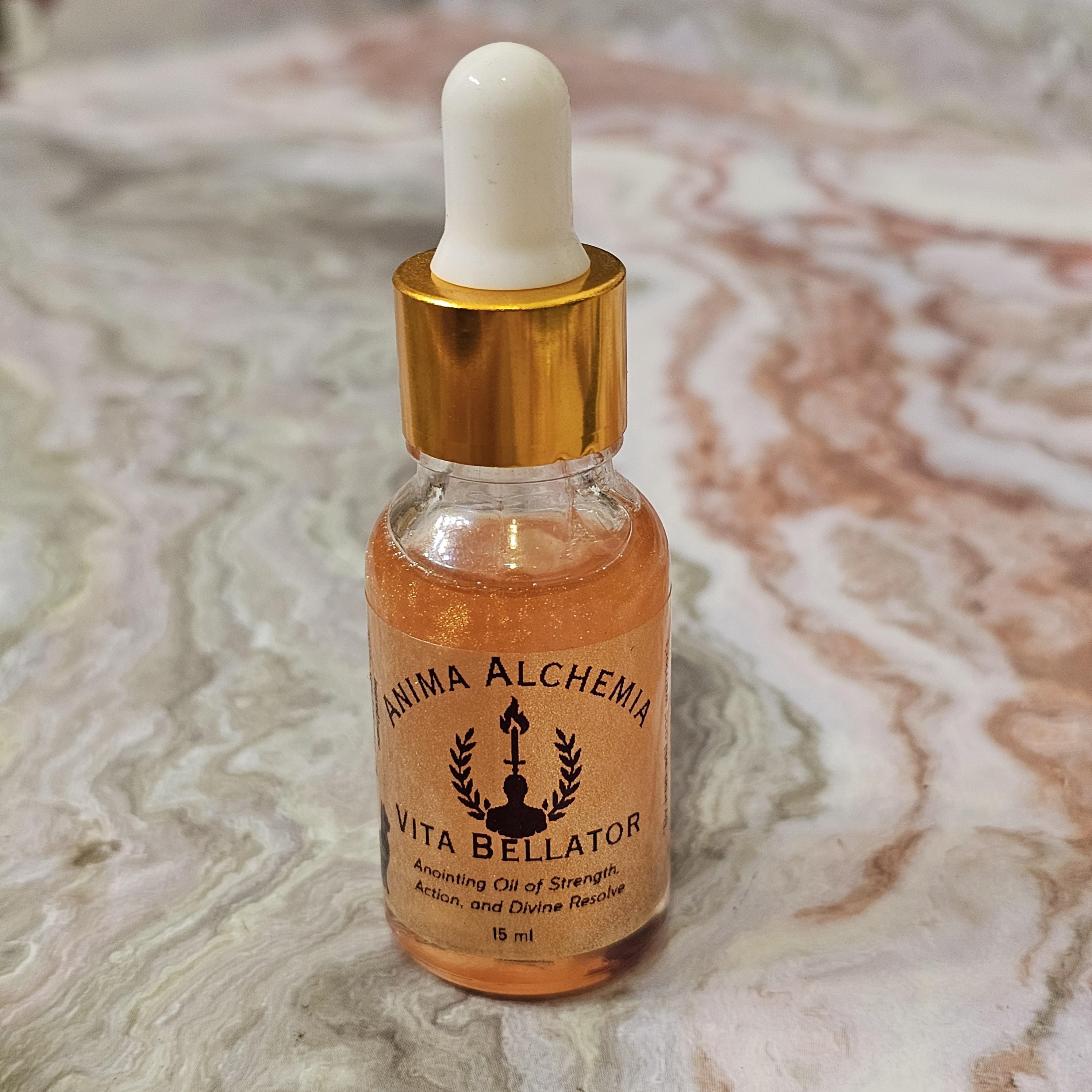 Anima Alchemia Vita Bellator Anointing Oil Strength Courage Protection Warrior Energy Ritual Oil