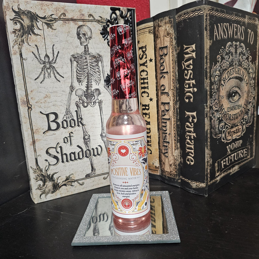 Positive Vibes Cleansing Water for spiritual baths, ritual cleaning and energy clearing 7.5 oz