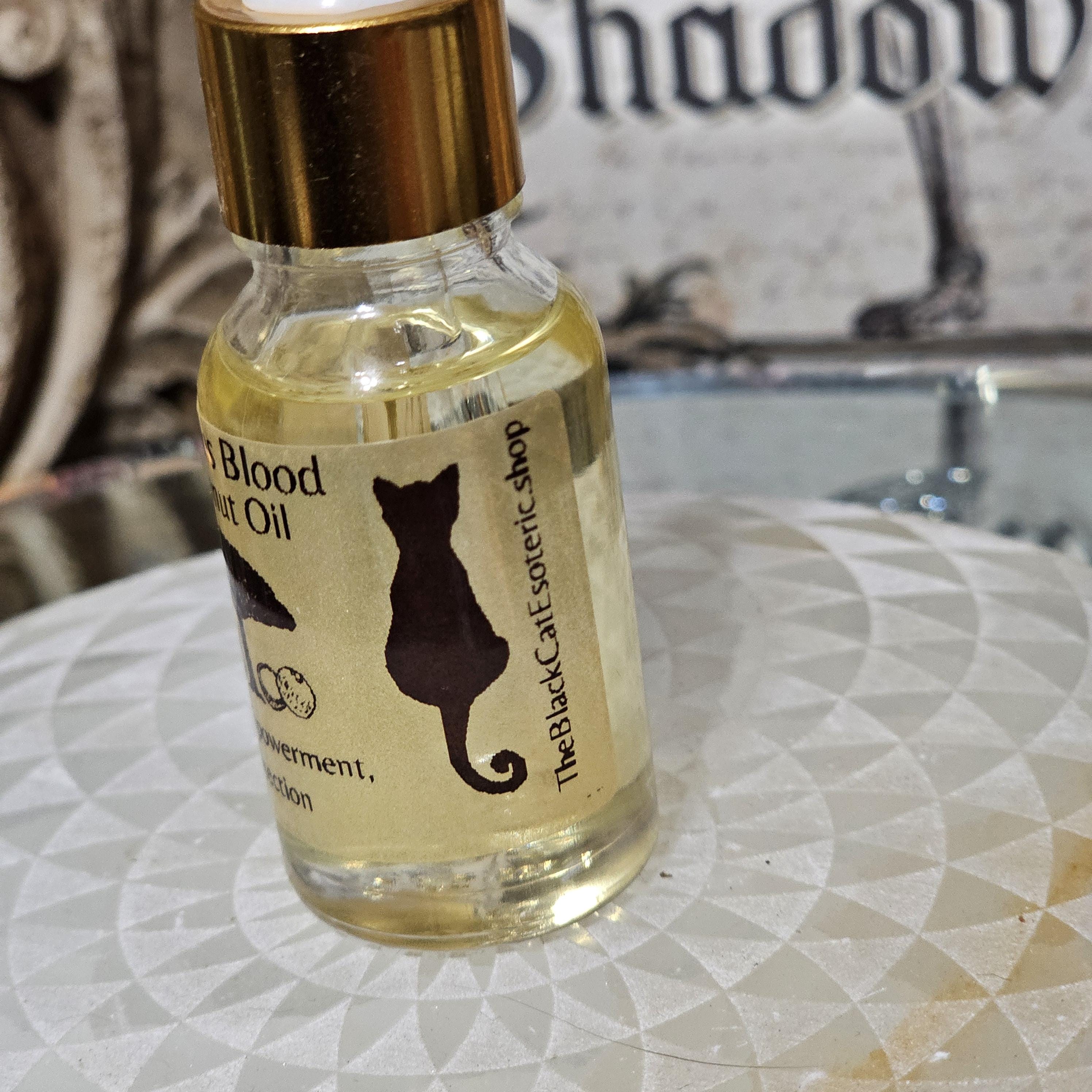 Dragon’s Blood Anointing Oil – Fragrance-Infused Coconut Base for Protection & Power | 15 ml Ritual Oil