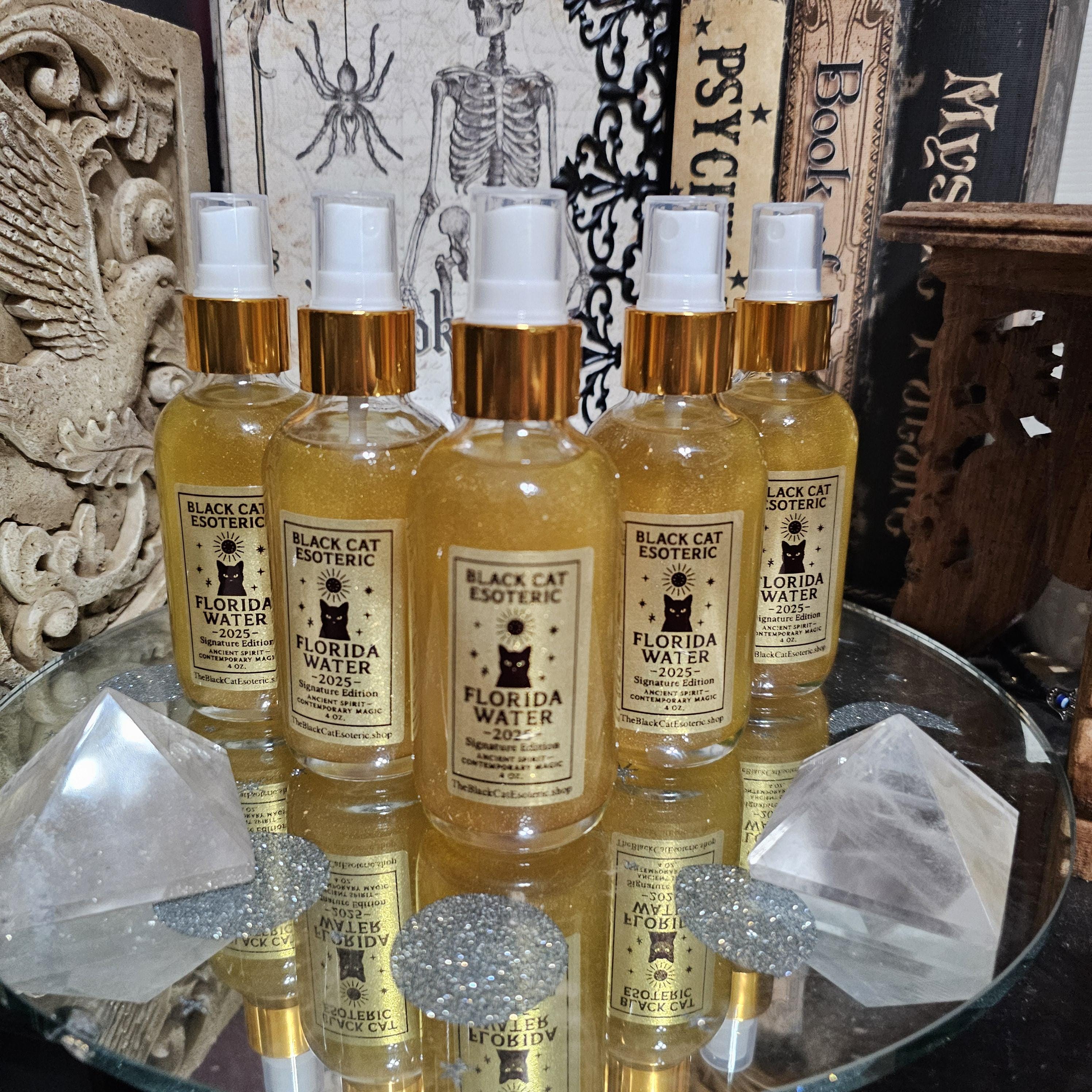 Black Cat Esoteric Florida Water: Cleansing & Protection Ritual Spray