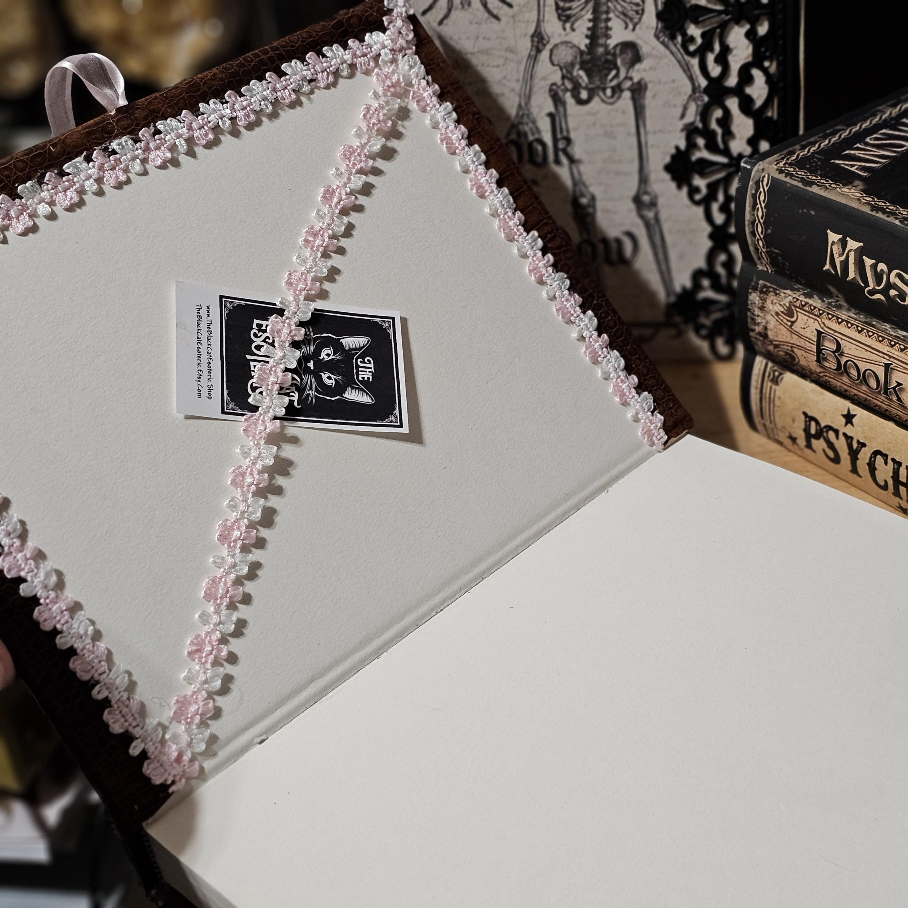 Butterfly Book of Shadows: Faux Leather Journal, 110 Blank Pages