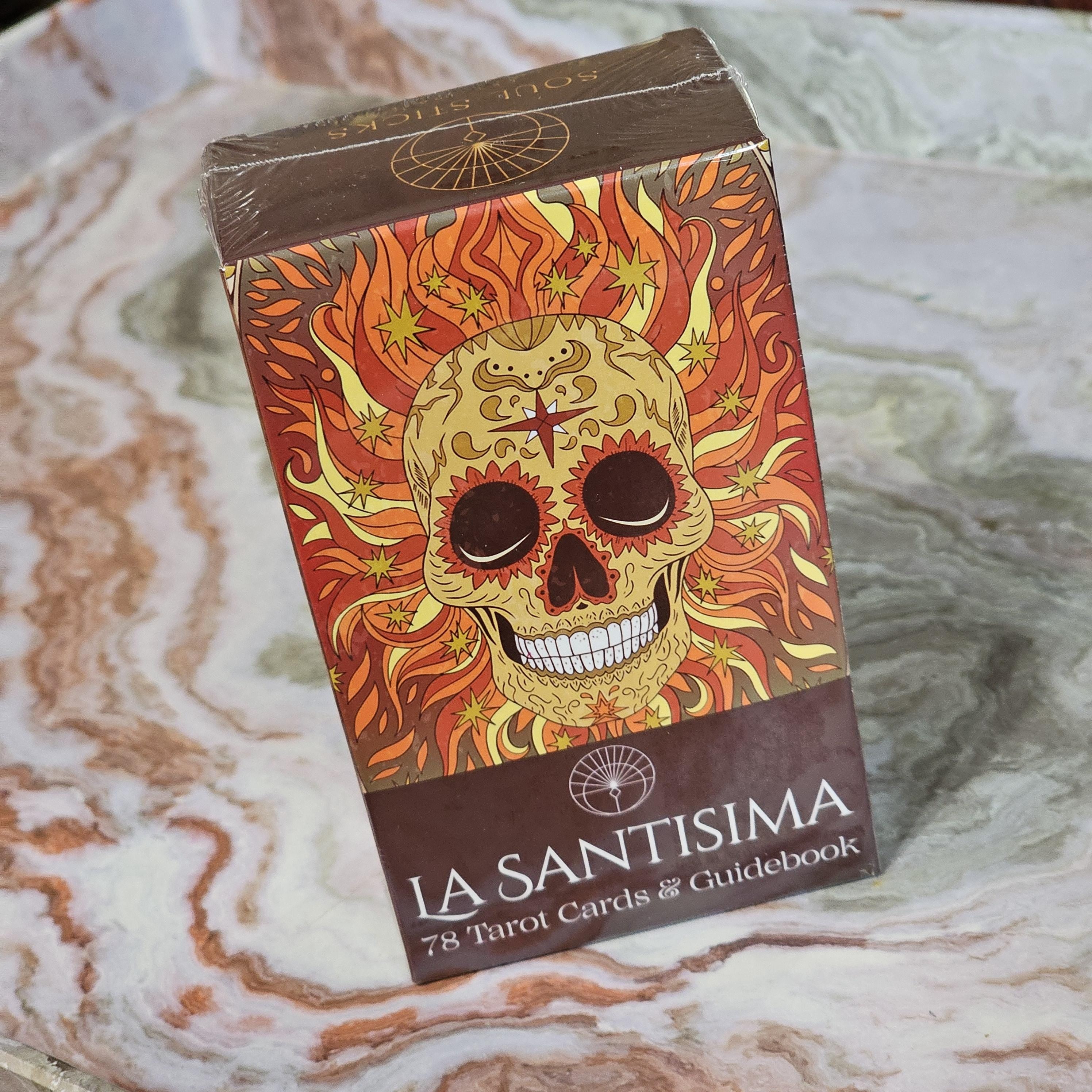 Santísima Tarot Deck, Santa Muerte, Día de los Muertos, 78 Cards & Guidebook
