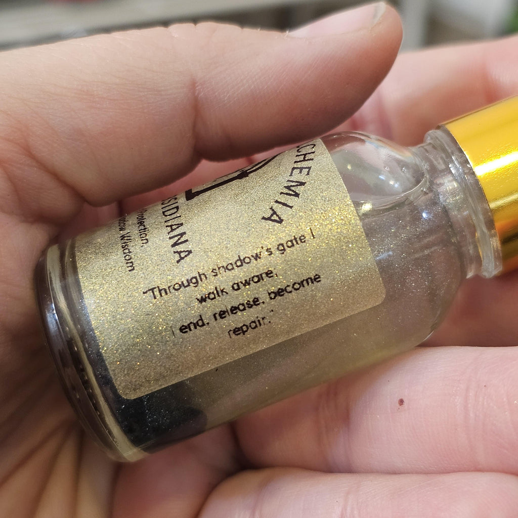Anima Alchemia Porta Obsidiana Ritual Oil for Protection and Boundary Setting Shadow Work Grounding Spiritual