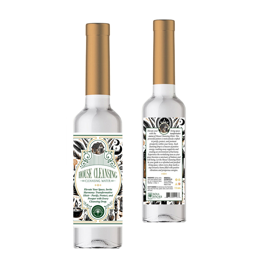 House Cleansing Water: Spiritual Home Blessing, Energy Clearing (7.5 oz)