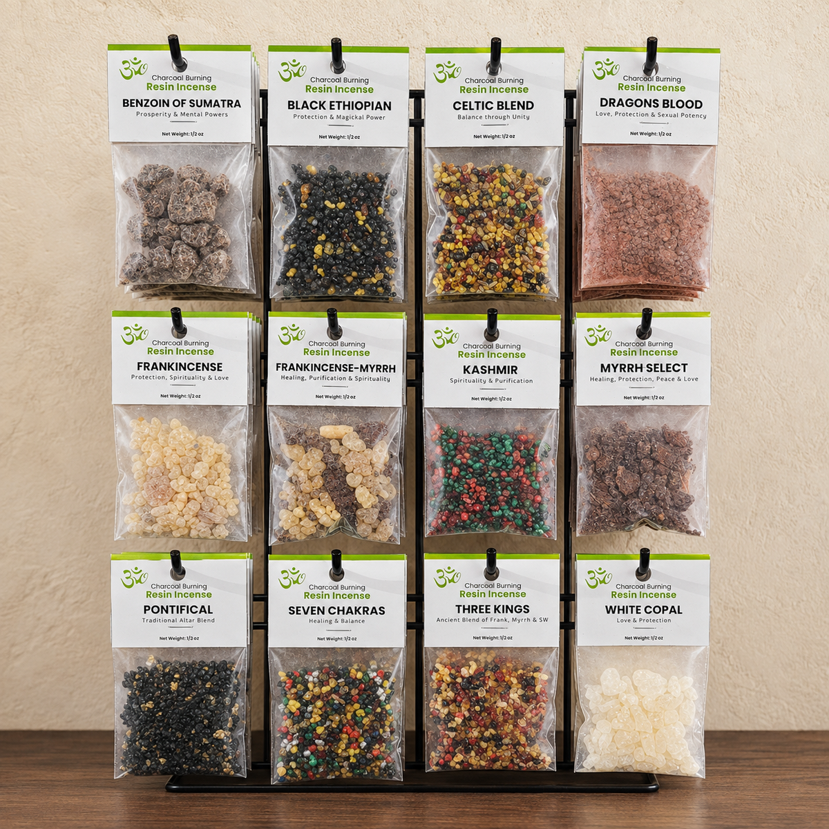 Natural Resin Incense: Frankincense, Myrrh, Dragons Blood Copal and more