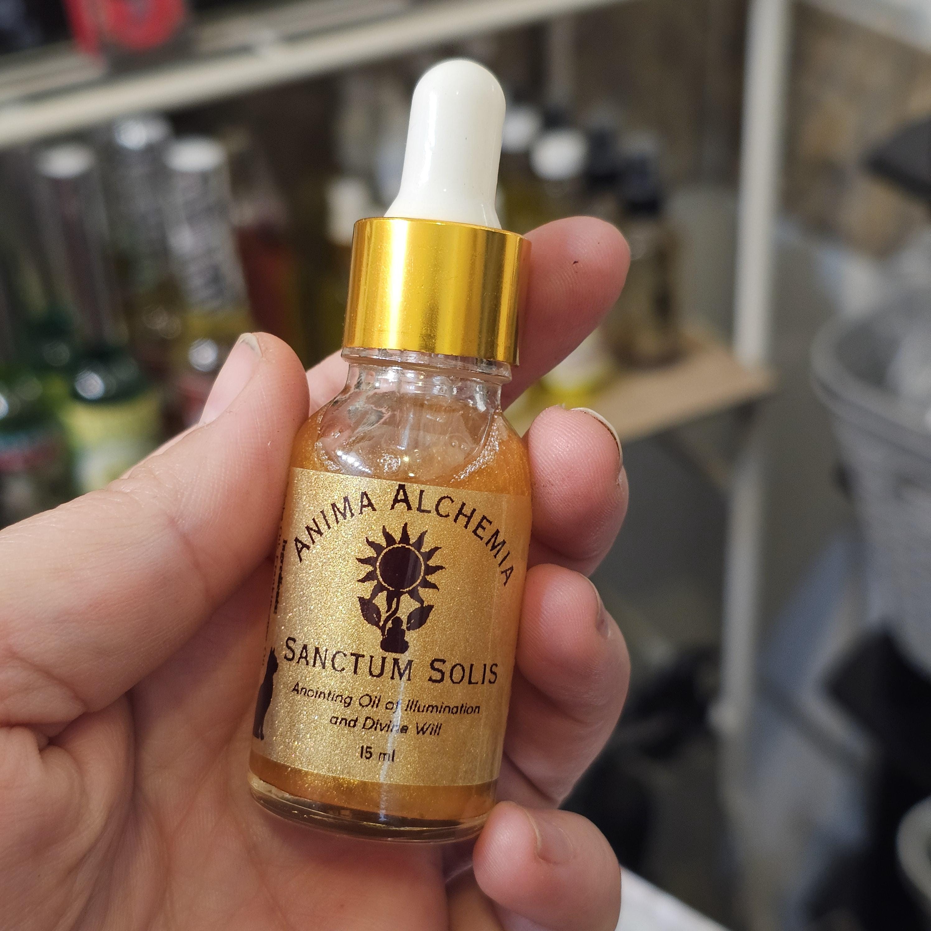Anima Alchemia Sanctum Solis Anointing Oil Solar Magic, Confidence & Divine Will Anima Alchemia Ritual Oil Light, Power and Illumination