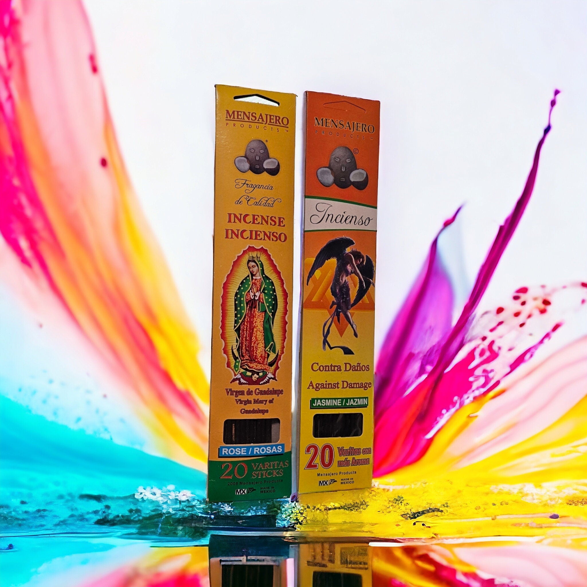 Rose Incense Sticks: Virgen de Guadalupe Prayer Altar, 20 Pack