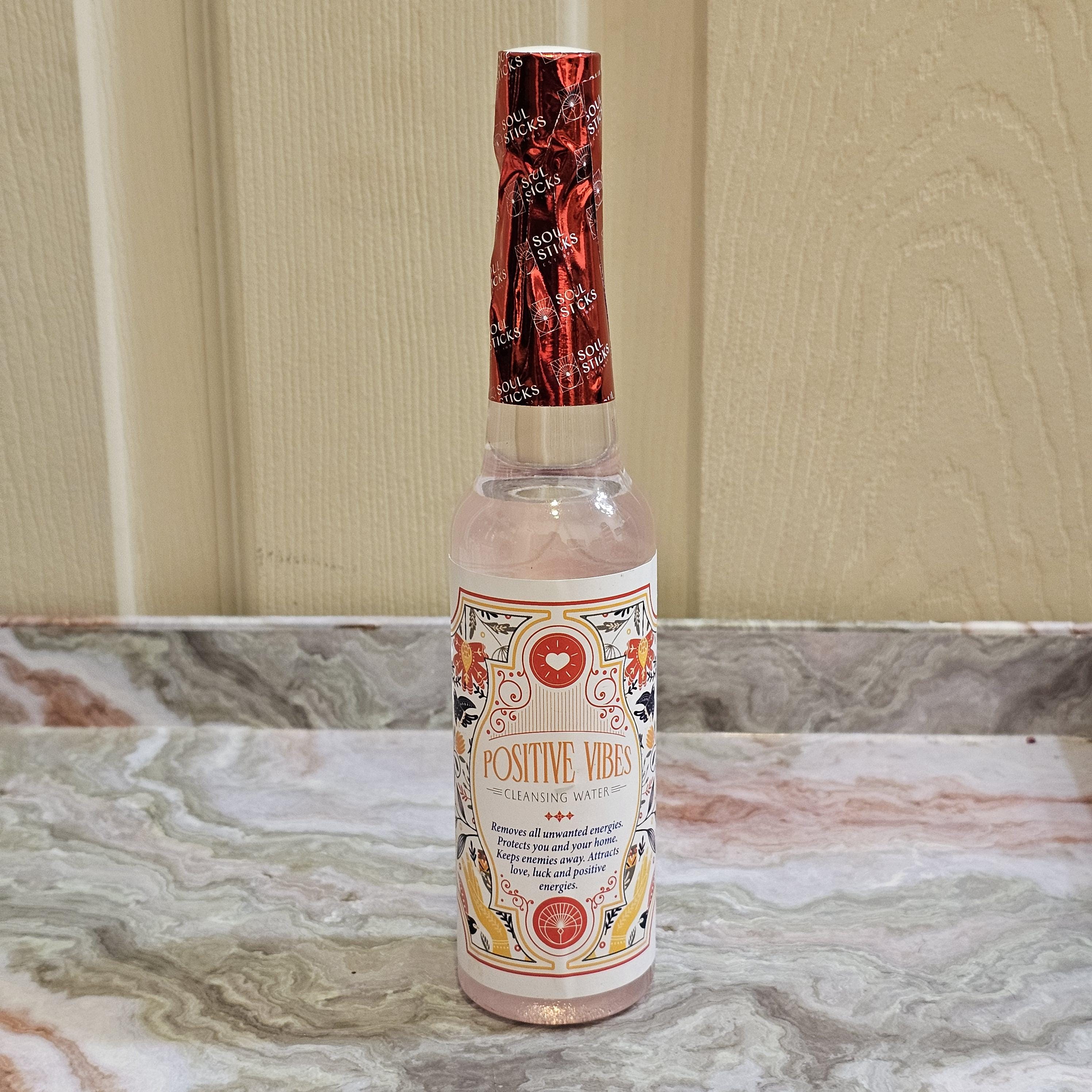 Positive Vibes Cleansing Water for spiritual baths, ritual cleaning and energy clearing 7.5 oz