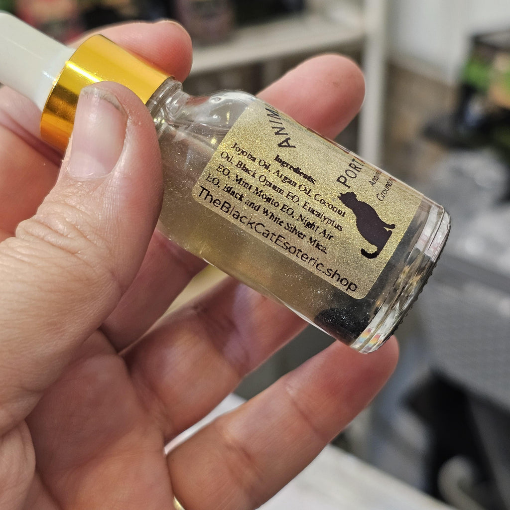 Anima Alchemia Porta Obsidiana Ritual Oil for Protection and Boundary Setting Shadow Work Grounding Spiritual