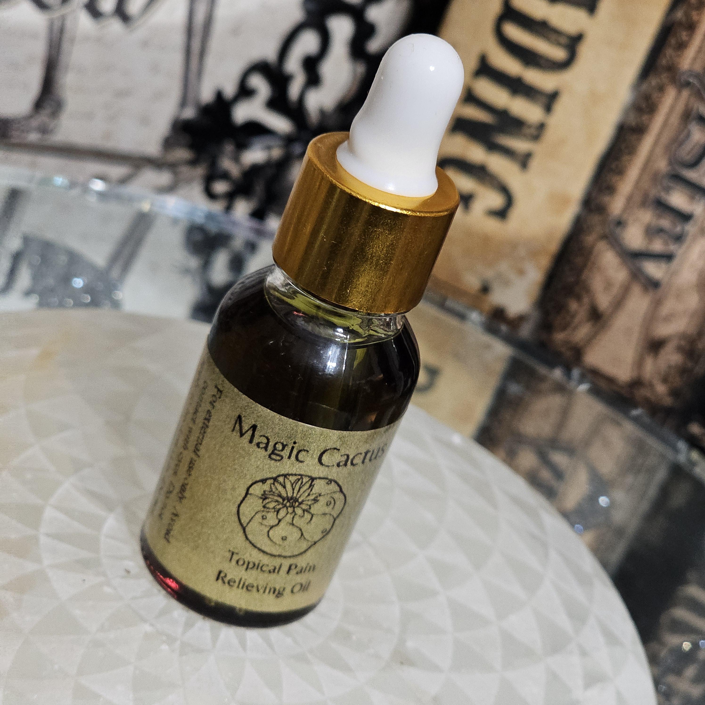 Magic Cactus Herbal Oil: Topical Relief & Spiritual Anointing (15 ml)
