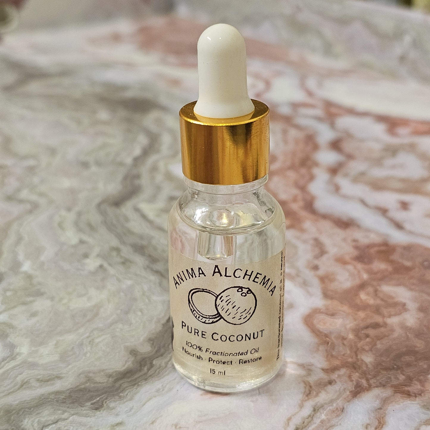 Pure Coconut Oil for Rituals and Anointing Fractionated Coconut Oil Spiritual Work, Cleansing, Spell Oil Base from Anima Alchemia