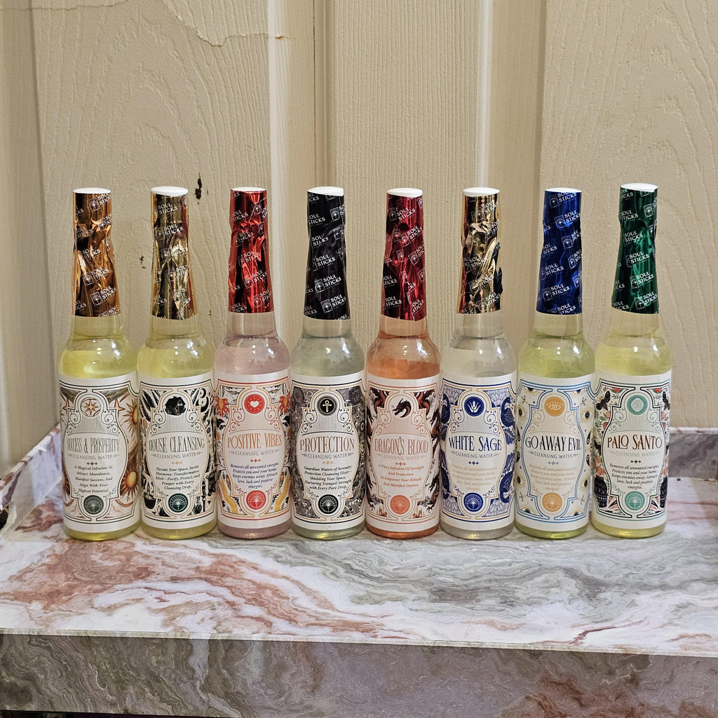 Spiritual Cleansing Water Palo Santo, White Sage, Protection, Success, Dragon’s Blood Energy Clearing Ritual Spray Choose One