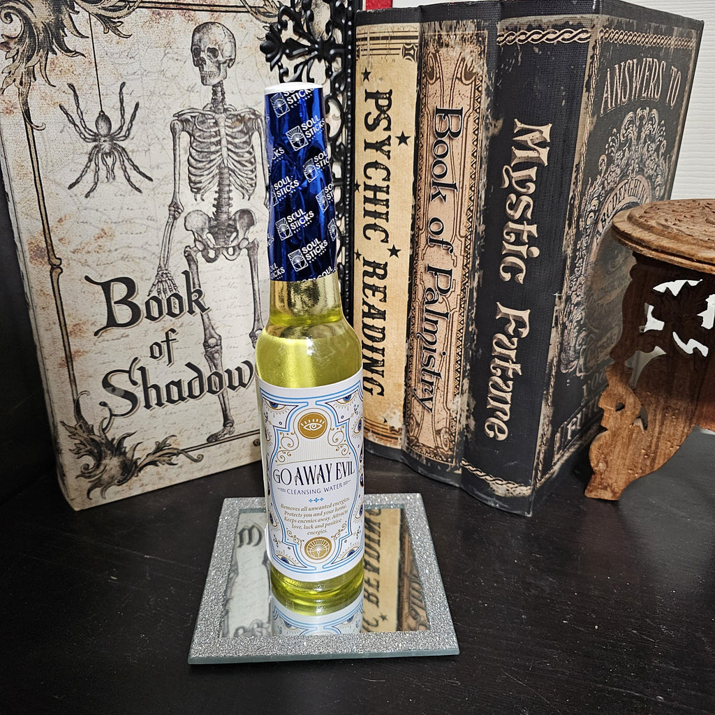 Go Away Evil Cleansing Water: Spiritual Ritual & Energy Clearing (7.5 oz)