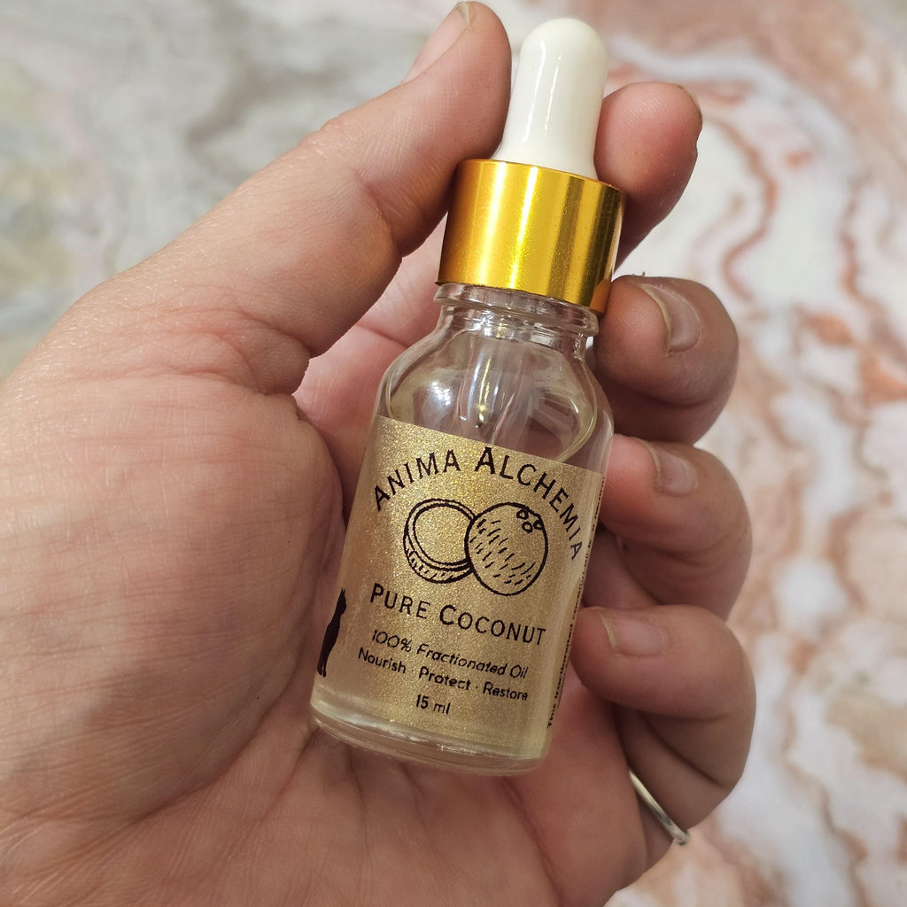 Pure Coconut Oil for Rituals and Anointing Fractionated Coconut Oil Spiritual Work, Cleansing, Spell Oil Base from Anima Alchemia