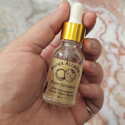 Pure Coconut Oil for Rituals and Anointing Fractionated Coconut Oil Spiritual Work, Cleansing, Spell Oil Base from Anima Alchemia