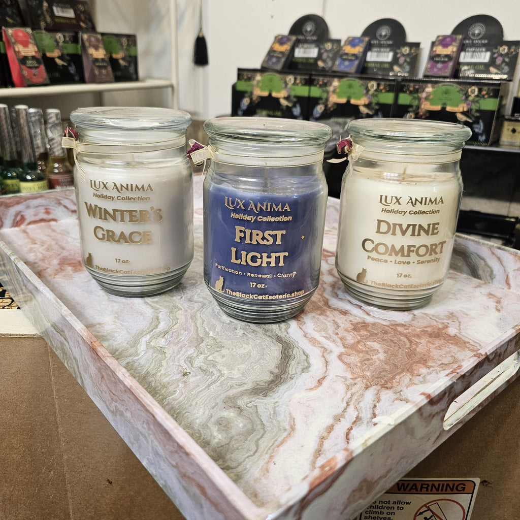 Gift LUX ANIMA Holiday Collection Ritual Jar Candles Purification, Peace, Love, Serenity