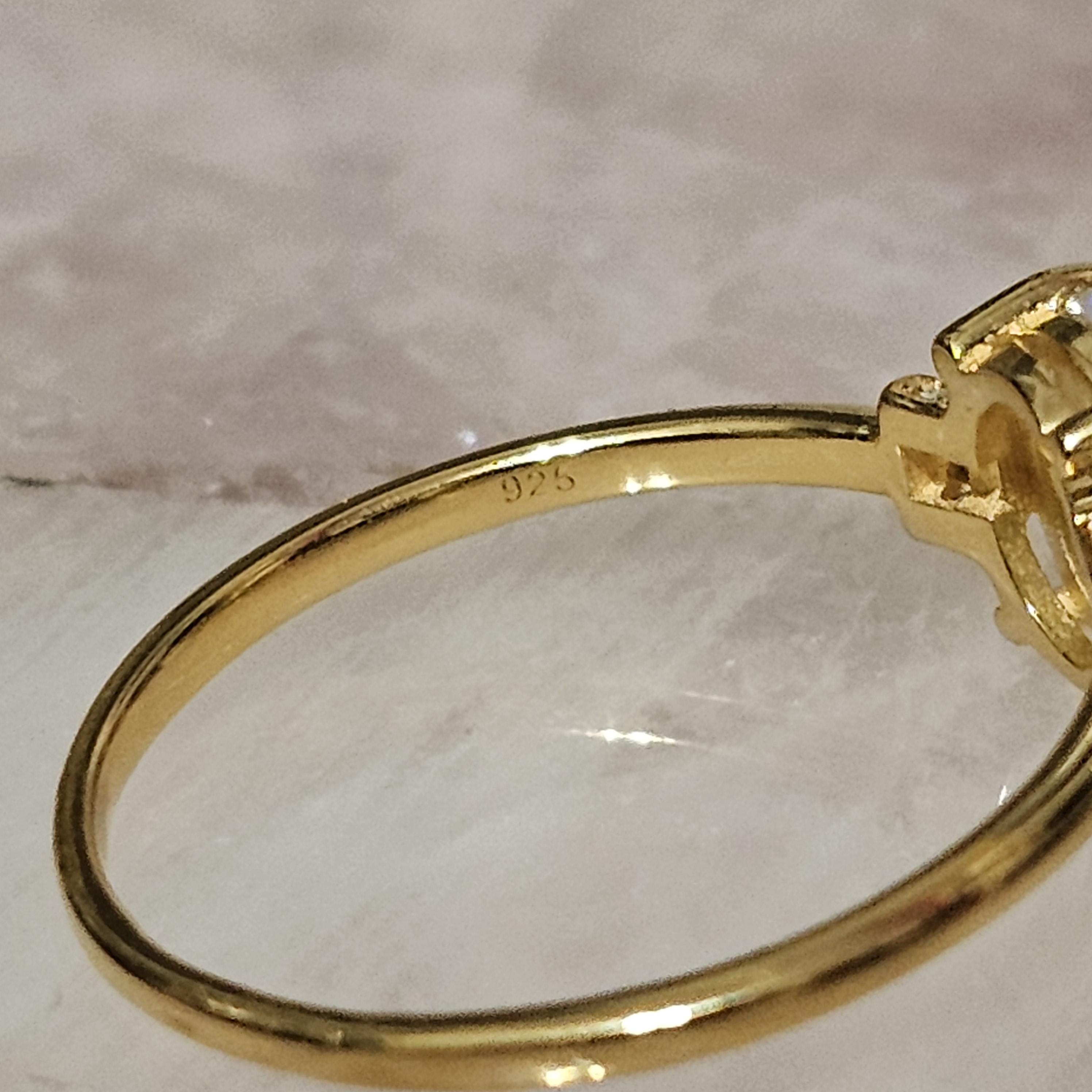 Enchanted Ethiopian Opal Ring: 14k Gold Plated 925 Silver, Intuition & Luck Stone, Three-Stone Design Size 10