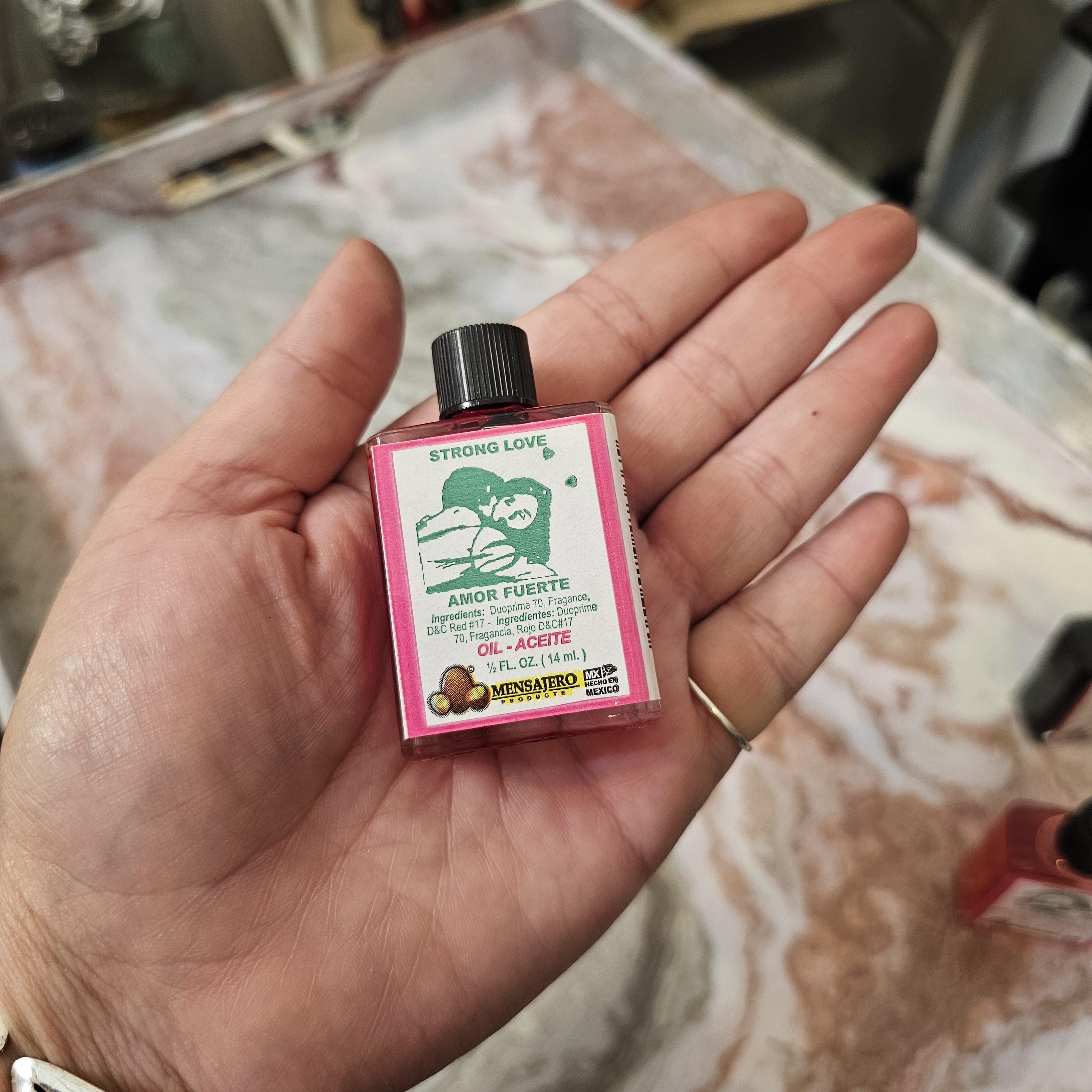 Strong Love Oil Amor Fuerte Spiritual Oil Love Drawing & Passion Ritual Oil Relationship Strengthening Folk Magic Anointing Oil